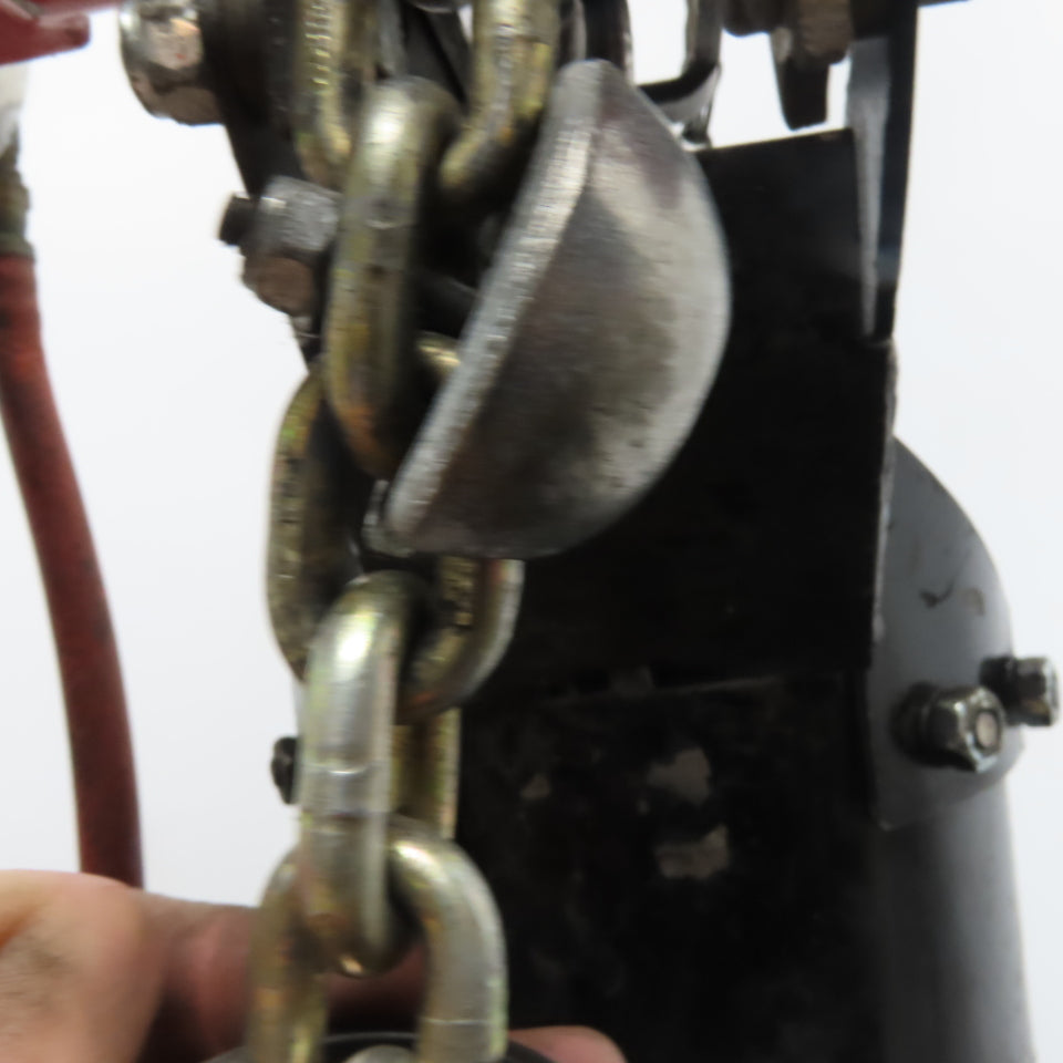 ARO 7756F 1/2 Ton Air Chain Hoist 10' Lift Pendant Operated 90PSI No Top Hook