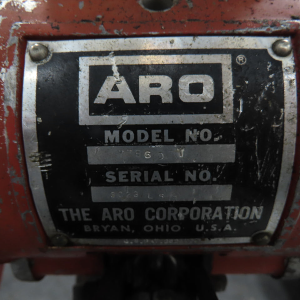 ARO 7756DT 1/2 Ton 1000LB Air Pneumatic Chain Hoist 12' Lift W/ Pendant