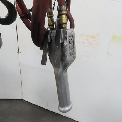 ARO 7756DT 1/2 Ton 1000LB Air Pneumatic Chain Hoist 12' Lift W/ Pendant