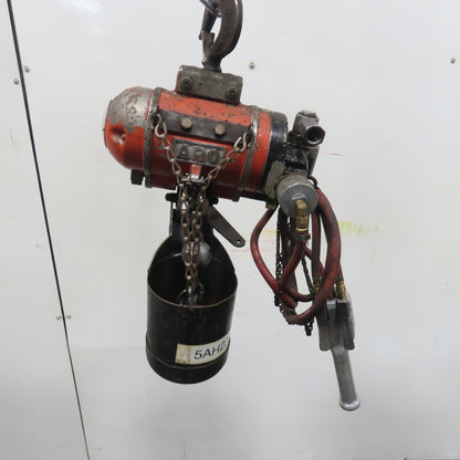 ARO 7756DT 1/2 Ton 1000LB Air Pneumatic Chain Hoist 12' Lift W/ Pendant