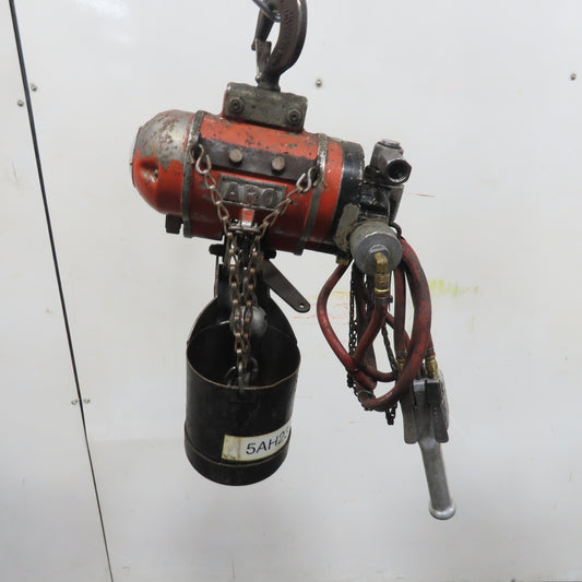 ARO 7756DT 1/2 Ton 1000LB Air Pneumatic Chain Hoist 12' Lift W/ Pendant