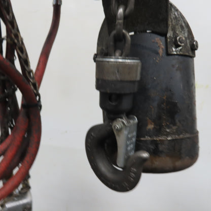 ARO 7756DT 1/2 Ton 1000LB Air Pneumatic Chain Hoist 10' Lift W/ Pendant