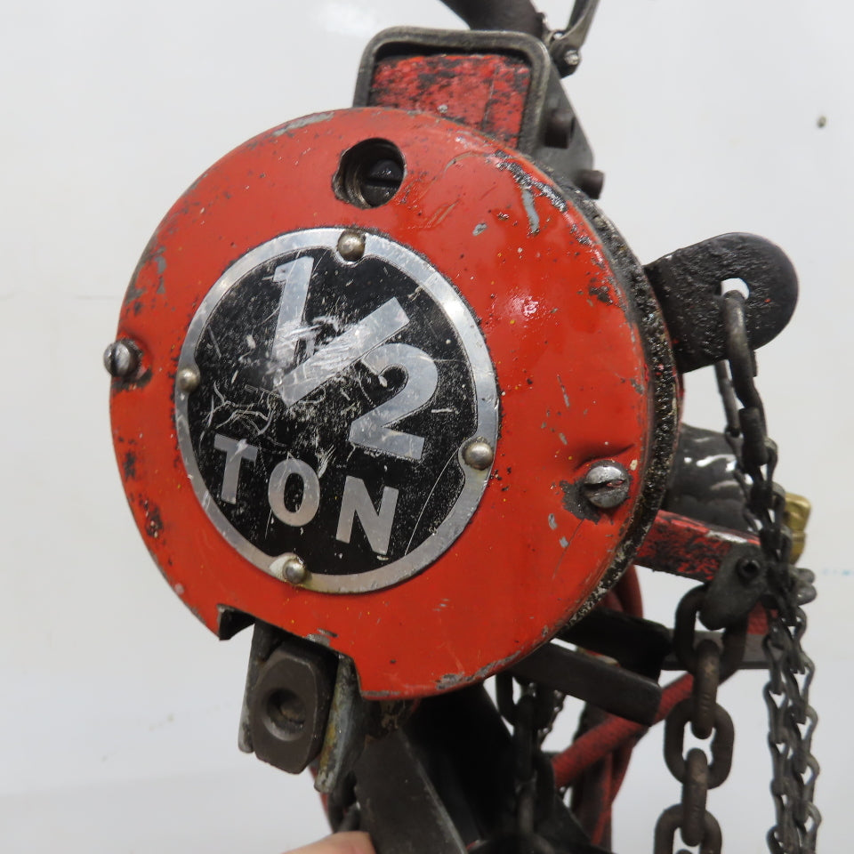 ARO 7756DT 1/2 Ton 1000LB Air Pneumatic Chain Hoist 10' Lift W/ Pendant