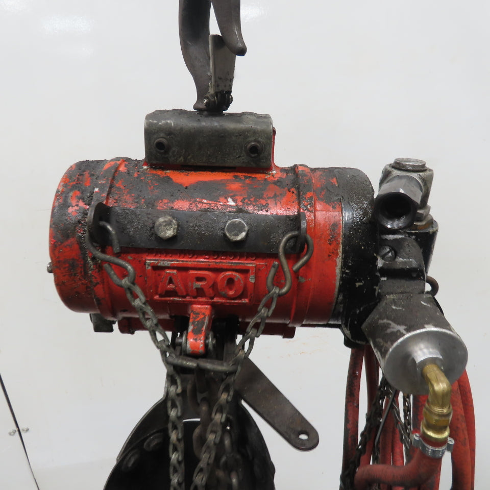 ARO 7756DT 1/2 Ton 1000LB Air Pneumatic Chain Hoist 10' Lift W/ Pendant