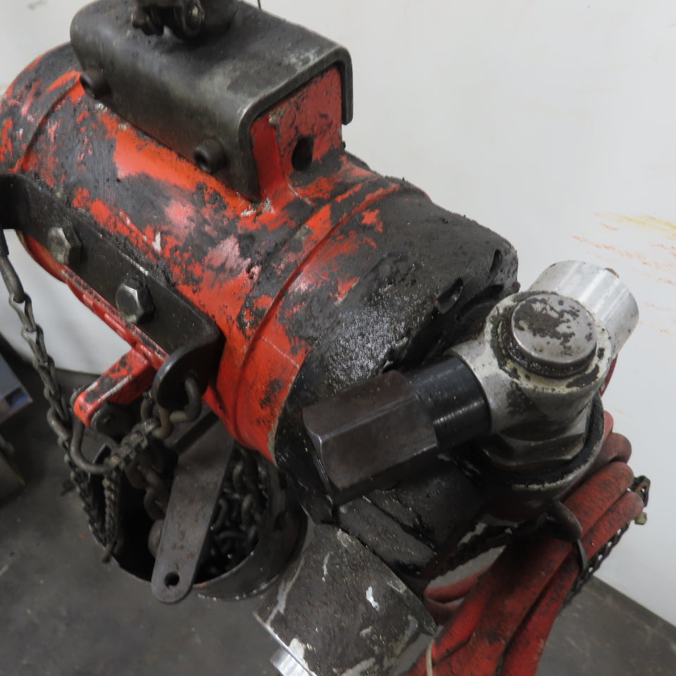 ARO 7756DT 1/2 Ton 1000LB Air Pneumatic Chain Hoist 10' Lift W/ Pendant