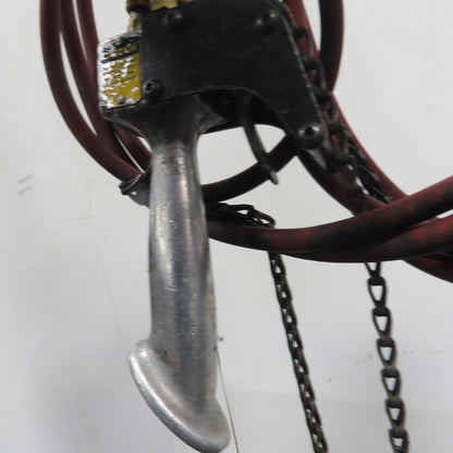 Gardener-Denver 1/2 Ton 1000LB Air Pneumatic Chain Hoist 15' Lift W/ Pendant