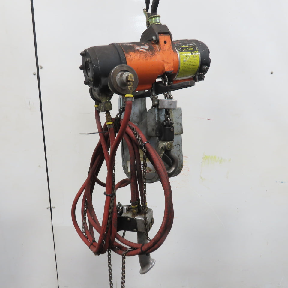 Gardener-Denver 1/2 Ton 1000LB Air Pneumatic Chain Hoist 15' Lift W/ Pendant