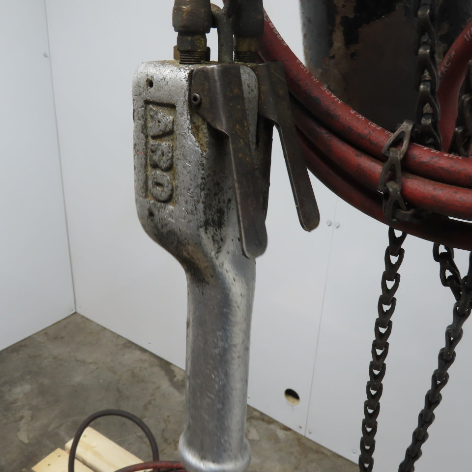 ARO 7756DT 1/2 Ton Air Chain Hoist 10' Lift Pendant Operated 90PSI