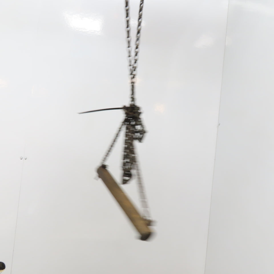 ARO 7750D 1/2 Ton Air Hoist 10' Lift Chain Pendant Operated 90PSI