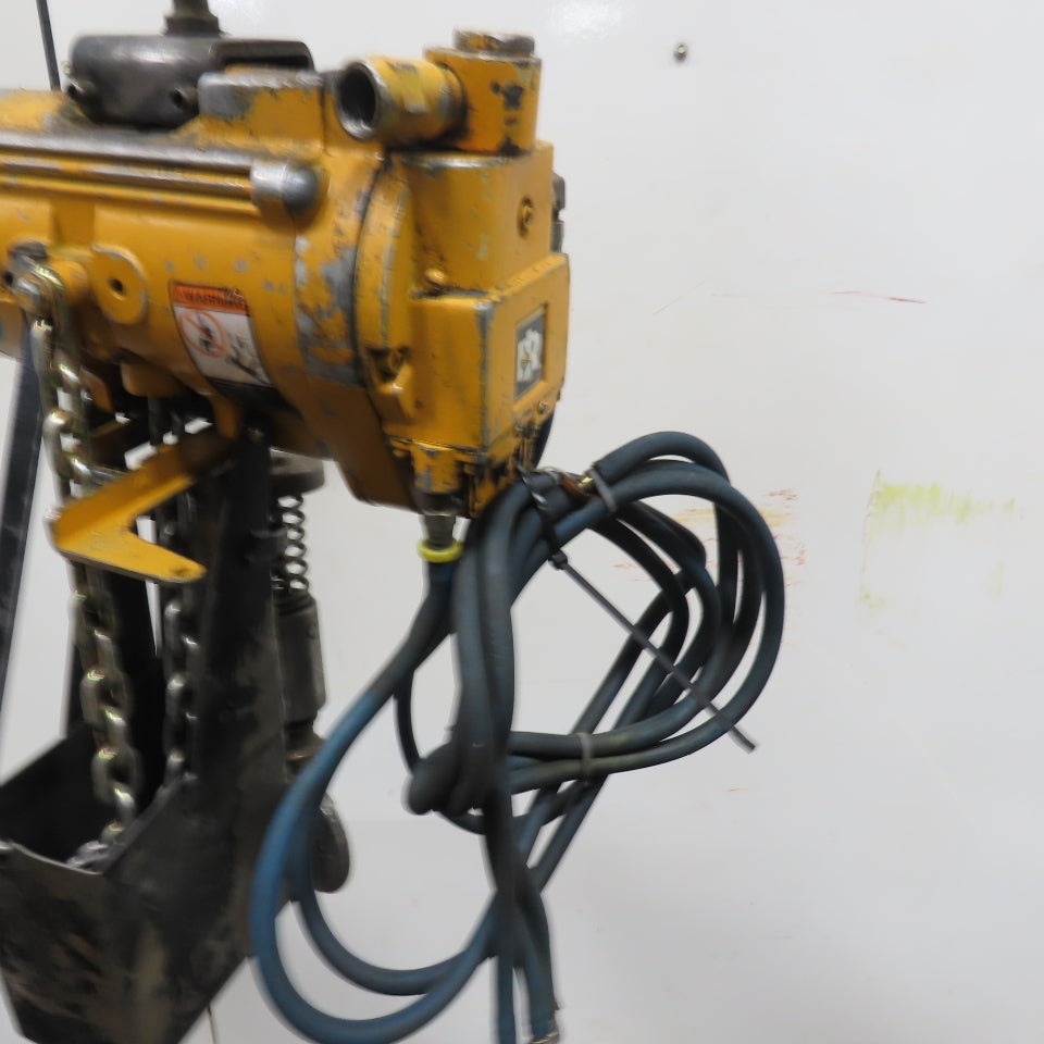Ingersoll Rand 1/4 Ton 500LB Air Pneumatic Chain Hoist 12' Lift 117ft/m 90PSIG