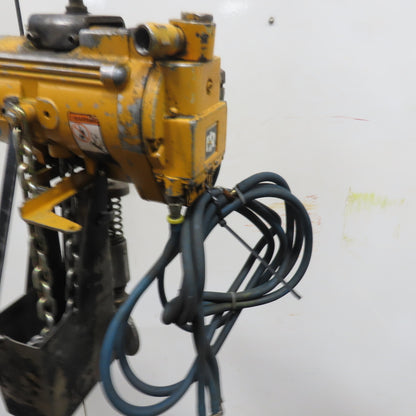 Ingersoll Rand 1/4 Ton 500LB Air Pneumatic Chain Hoist 12' Lift 117ft/m 90PSIG
