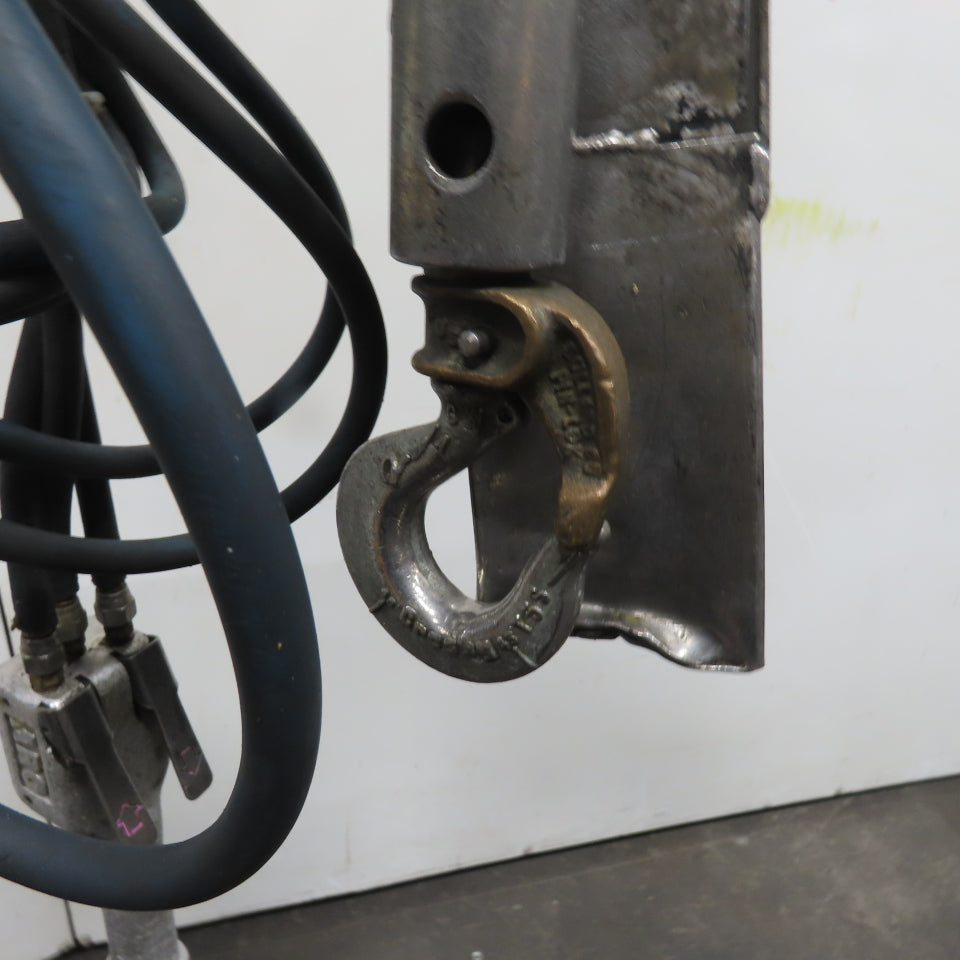 Ingersoll Rand 1/4 Ton 500LB Air Pneumatic Chain Hoist 12' Lift 117ft/m 90PSIG