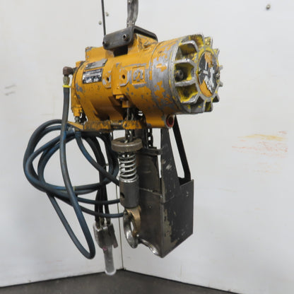 Ingersoll Rand 1/4 Ton 500LB Air Pneumatic Chain Hoist 12' Lift 117ft/m 90PSIG