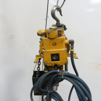 Ingersoll Rand 1/4 Ton 500LB Air Pneumatic Chain Hoist 12' Lift 117ft/m 90PSIG