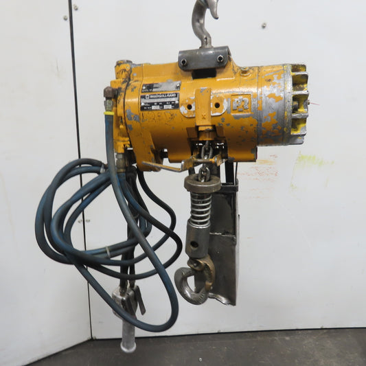 Ingersoll Rand 1/4 Ton 500LB Air Pneumatic Chain Hoist 12' Lift 117ft/m 90PSIG