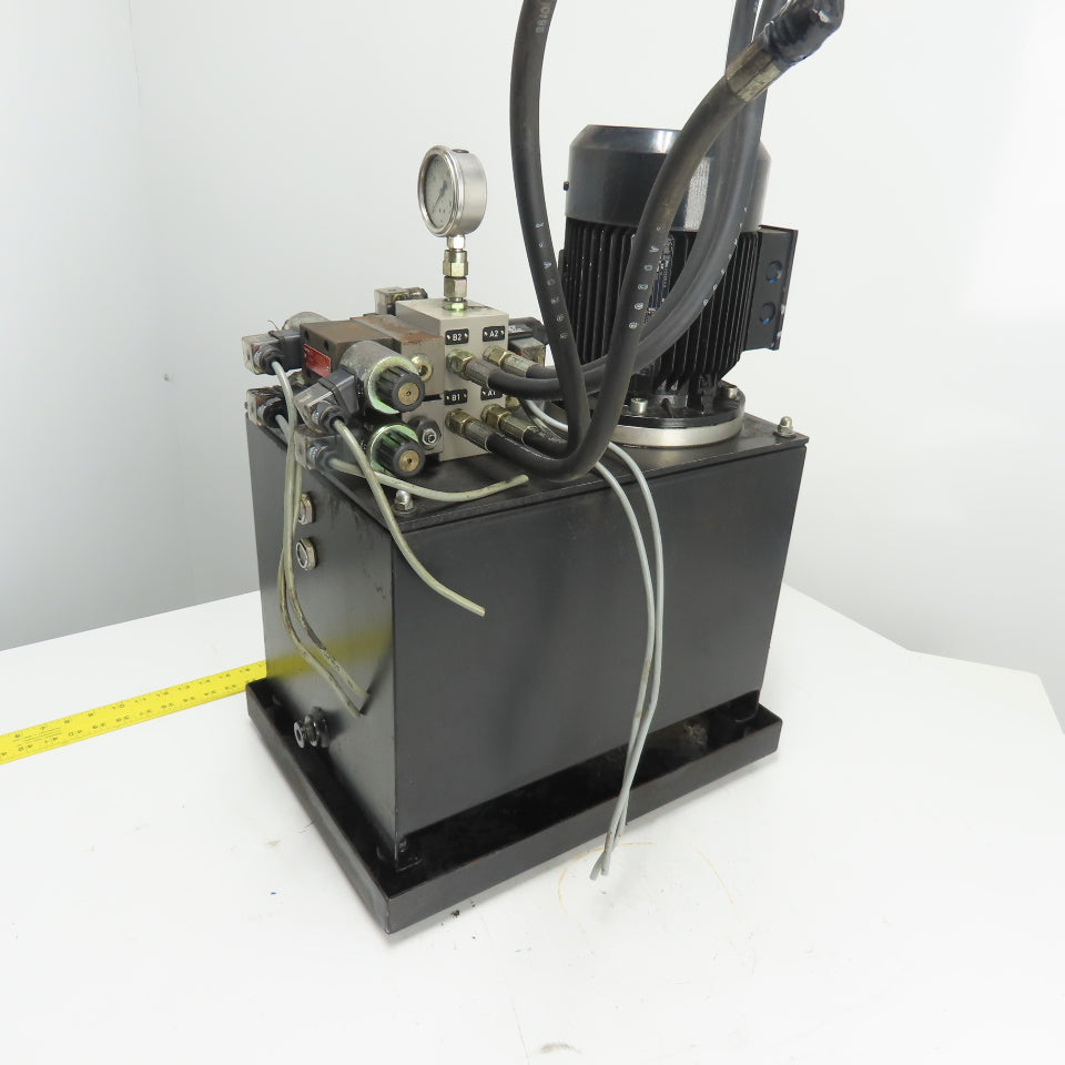GRIBI AG 0298-1-0195 /01 10 Gallon Hydraulic Power Unit 30L 125 Bar 5.8L/min 3Ph