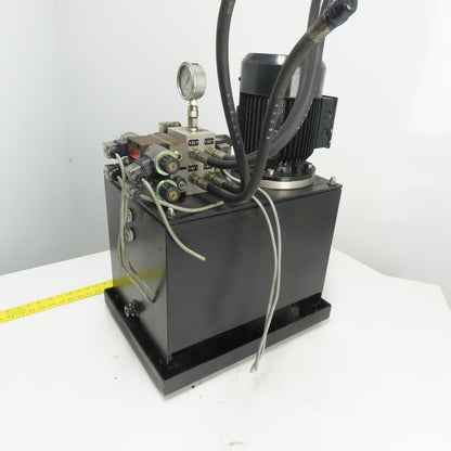 GRIBI AG 0298-1-0195 /01 10 Gallon Hydraulic Power Unit 30L 125 Bar 5.8L/min 3Ph