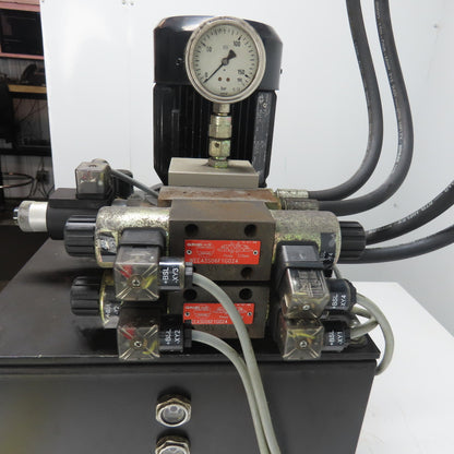 GRIBI AG 0298-1-0195 /01 10 Gallon Hydraulic Power Unit 30L 125 Bar 5.8L/min 3Ph