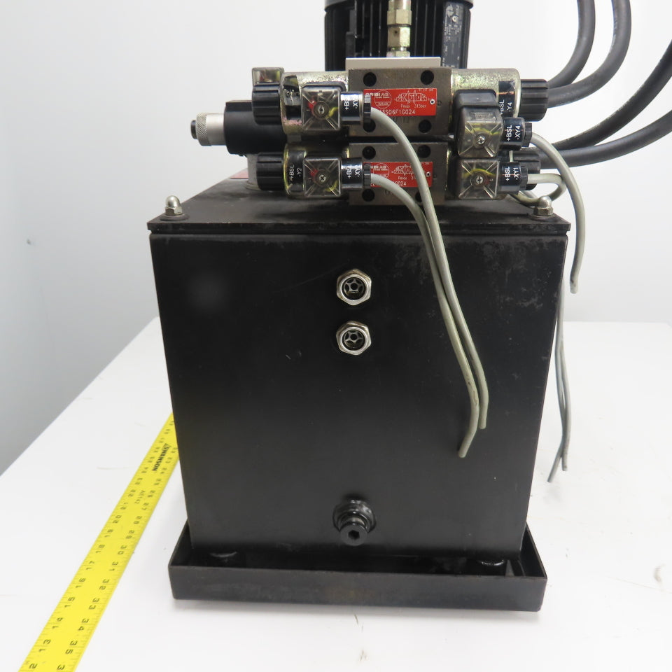 GRIBI AG 0298-1-0195 /01 10 Gallon Hydraulic Power Unit 30L 125 Bar 5.8L/min 3Ph
