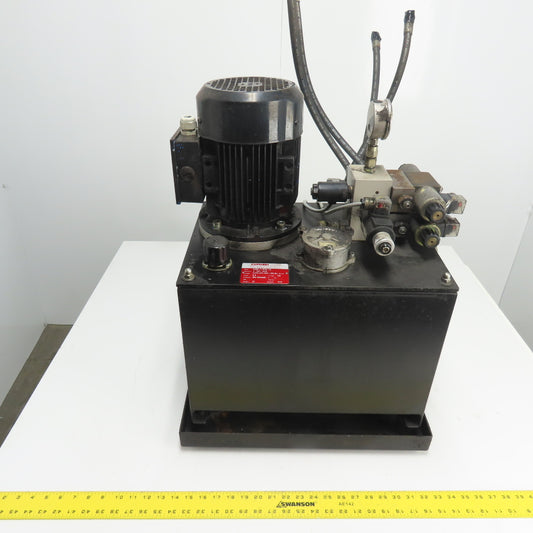 GRIBI AG 0298-1-0195 /01 10 Gallon Hydraulic Power Unit 30L 125 Bar 5.8L/min 3Ph