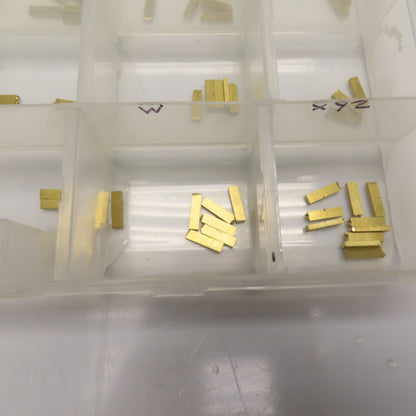 2mm x 4mm x 15mm OAL Hot Stamp Brass Letter Stamps A-Z Upper/Lower Case