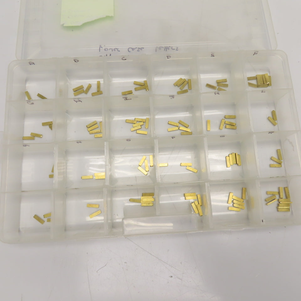 2mm x 4mm x 15mm OAL Hot Stamp Brass Letter Stamps A-Z Upper/Lower Case