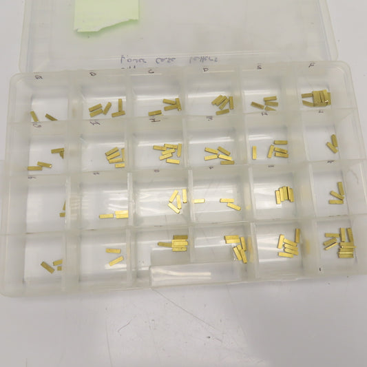 2mm x 4mm x 15mm OAL Hot Stamp Brass Letter Stamps A-Z Upper/Lower Case