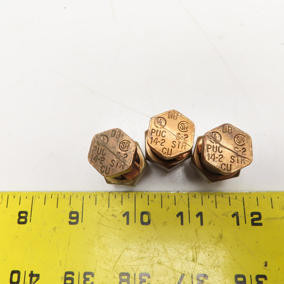 Copper 14-2 SOL Split Bolt Connector Lug Lot Of 3