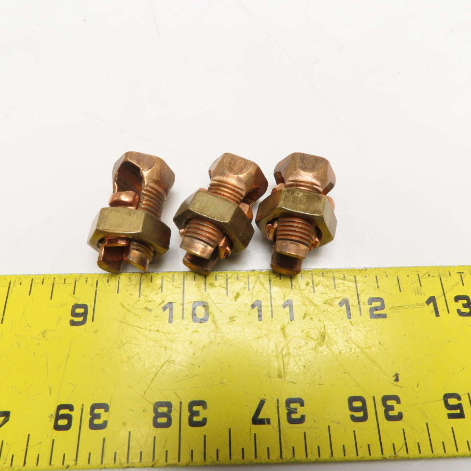 Copper 14-2 SOL Split Bolt Connector Lug Lot Of 3