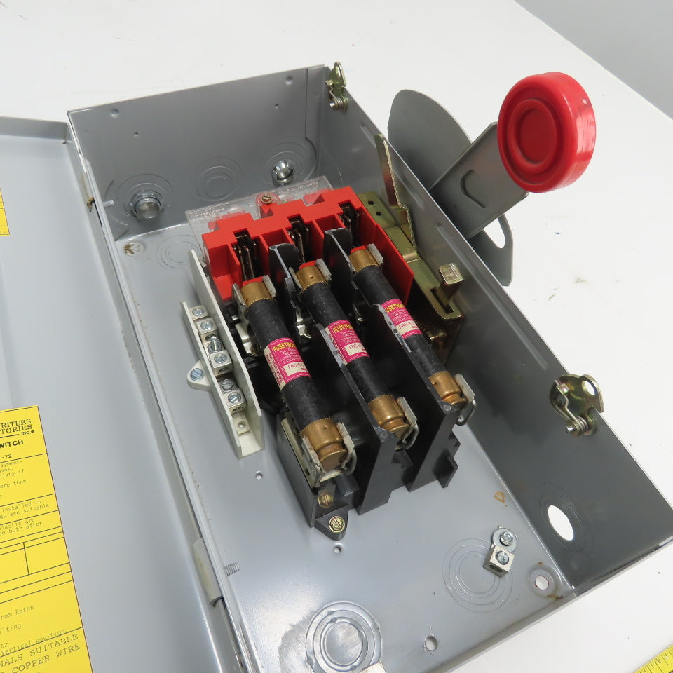 Cutler-Hammer DH361NGK 30A 3-Pole Fusible Safety Disconnect Switch 600V