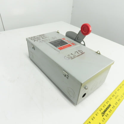 Cutler-Hammer DH361NGK 30A 3-Pole Fusible Safety Disconnect Switch 600V
