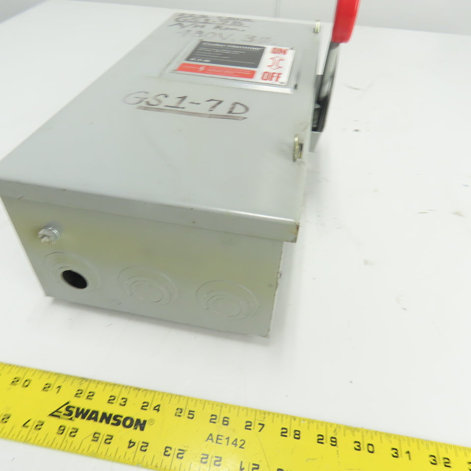 Cutler-Hammer DH361NGK 30A 3-Pole Fusible Safety Disconnect Switch 600V