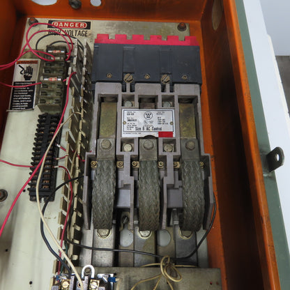 Westinghouse 2066A10G20 GCA 630 Size 6 AC Control Contactor 400HP 460/575V