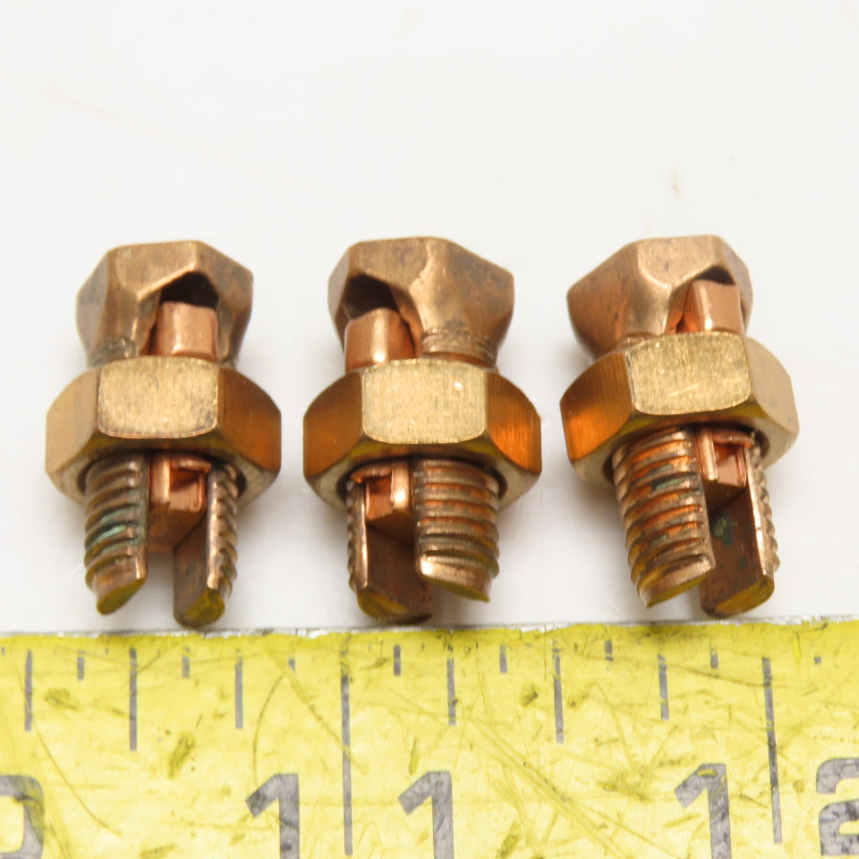 Copper 16-8 Strand Split Bolt Connector Lug Lot Of 3