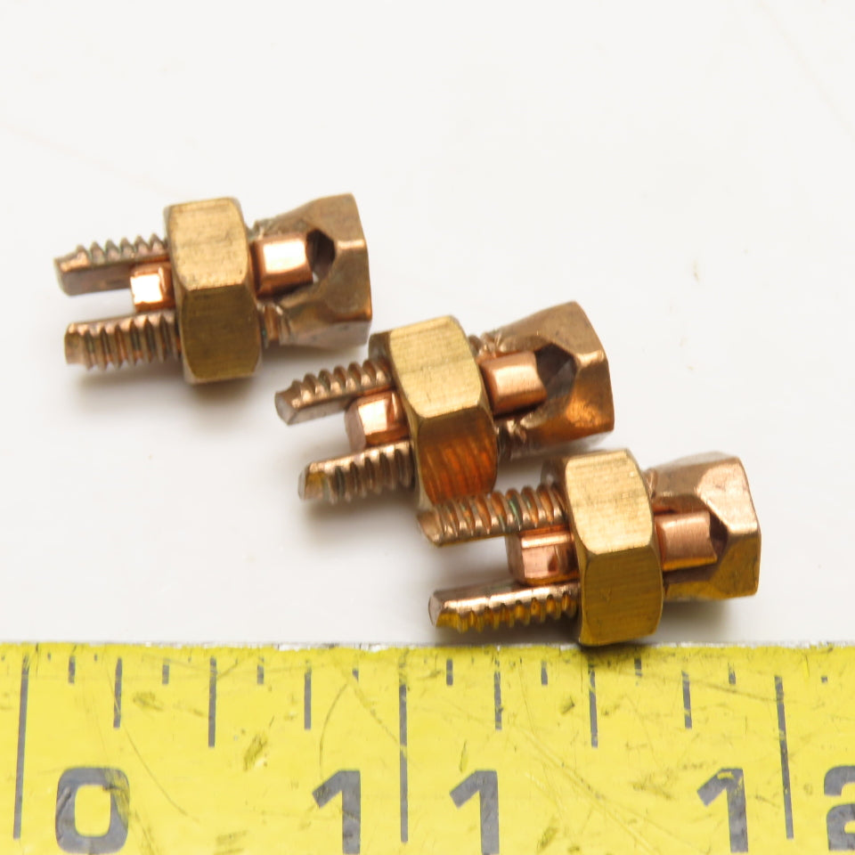 Copper 16-8 Strand Split Bolt Connector Lug Lot Of 3