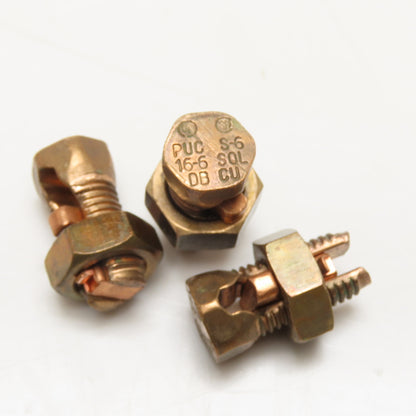 Copper 16-6 SOL Split Bolt Connector Lug Lot Of 3