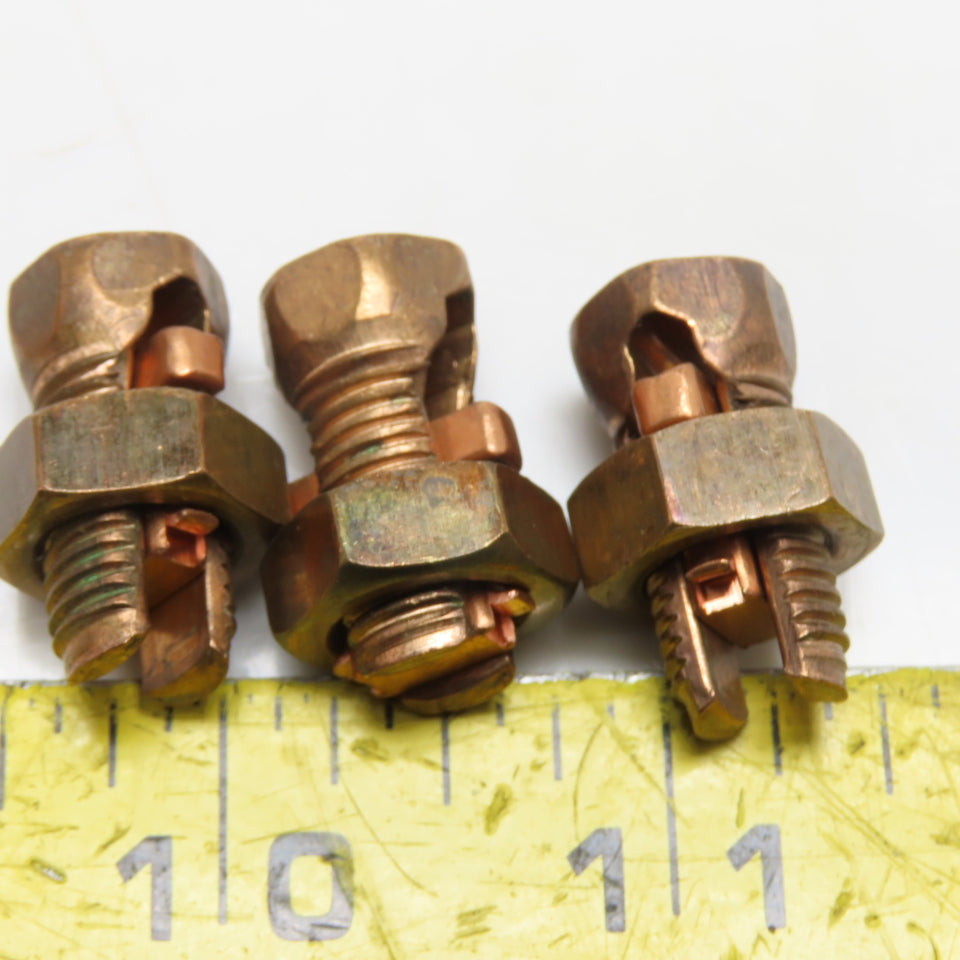 Copper 16-6 SOL Split Bolt Connector Lug Lot Of 3