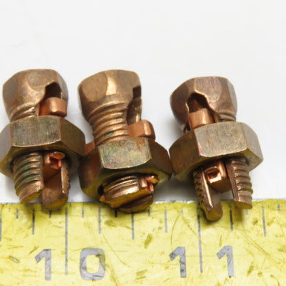 Copper 16-6 SOL Split Bolt Connector Lug Lot Of 3