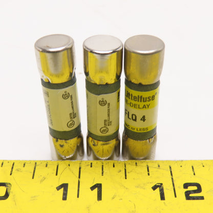 Littelfuse FLQ 4A 4A Time Delay Fuse 500VAC Or Less Lot Of 3