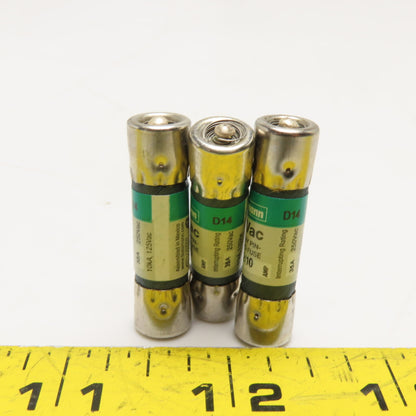 Bussmann FNA-2/10 2/10A Time Delay Fuse 250VAC Or Less Lot Of 3
