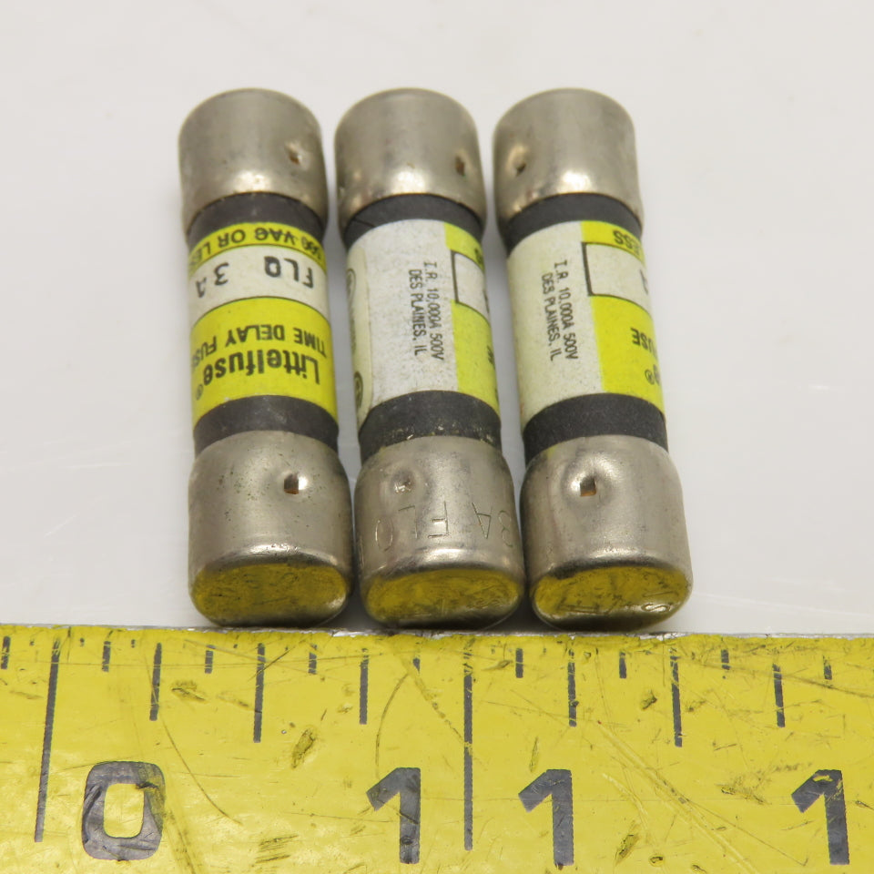 Littelfuse FLQ 3A 3A Time Delay Fuse 500VAC Or Less Lot Of 3