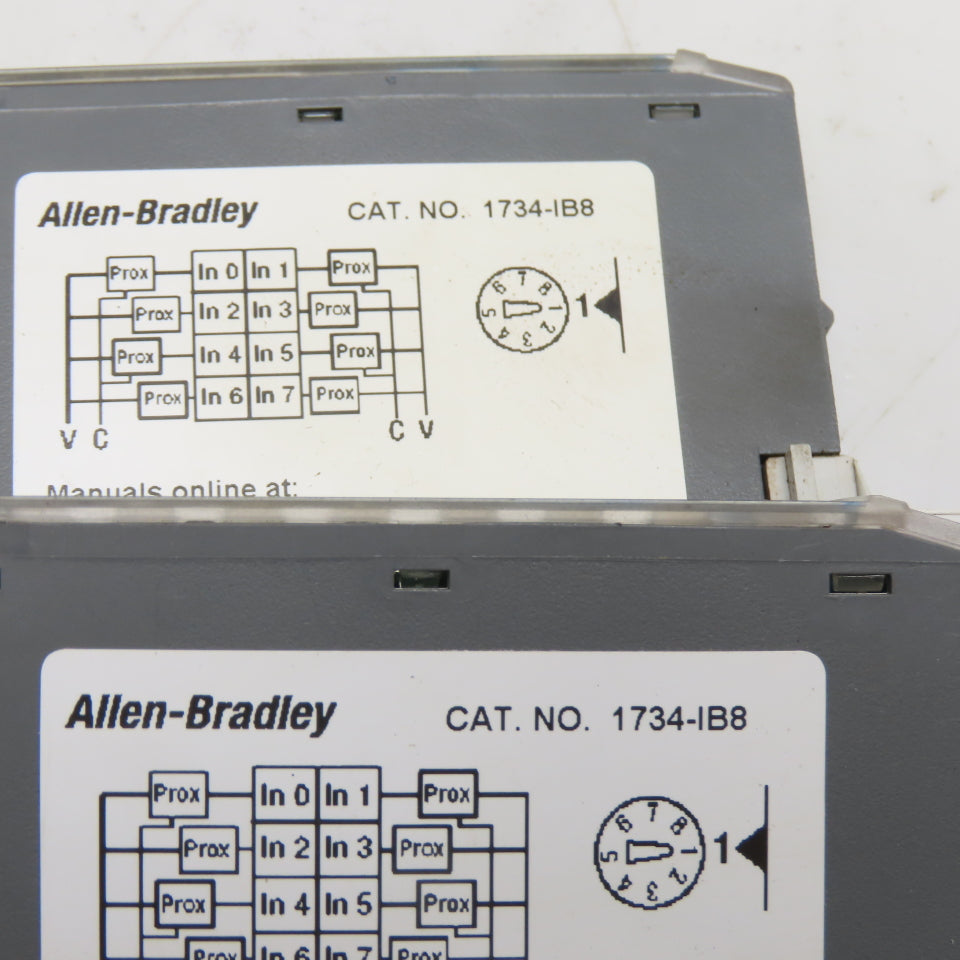 Allen Bradley 1734-IB8 1734-TOP Point I/O 8 Point Digital Input Module Lot Of 2