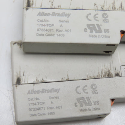 Allen Bradley 1734-IB8 1734-TOP Point I/O 8 Point Digital Input Module Lot Of 2