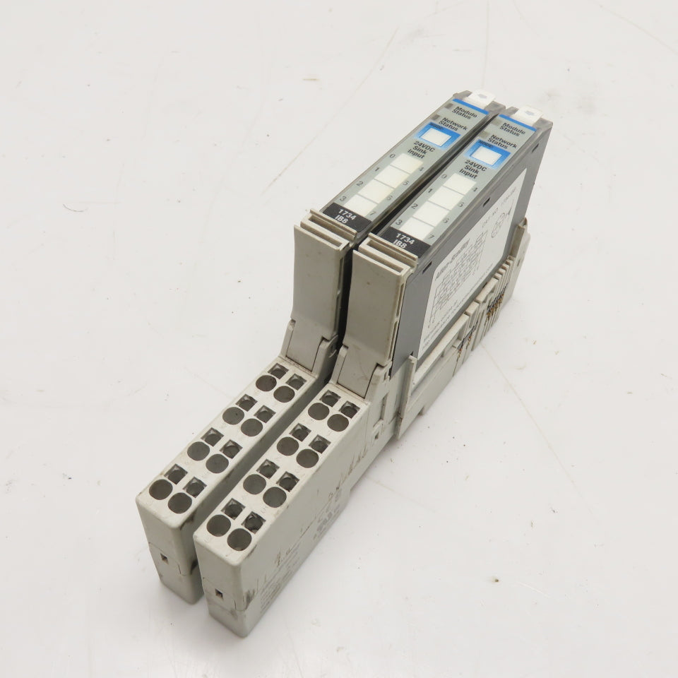 Allen Bradley 1734-IB8 1734-TOP Point I/O 8 Point Digital Input Module Lot Of 2