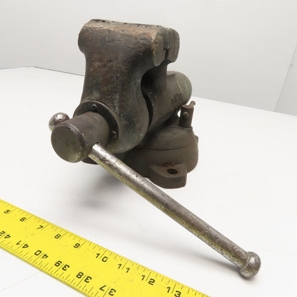Wilton 4" Jaw 7" Open Vintage Swivel Bench Bullet Vise January 1970