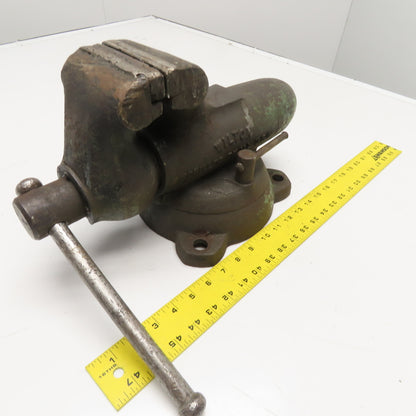Wilton 4" Jaw 7" Open Vintage Swivel Bench Bullet Vise January 1970