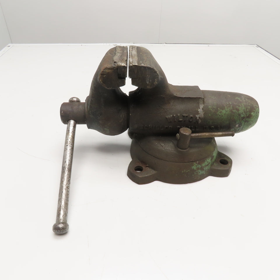 Wilton 4" Jaw 7" Open Vintage Swivel Bench Bullet Vise January 1970