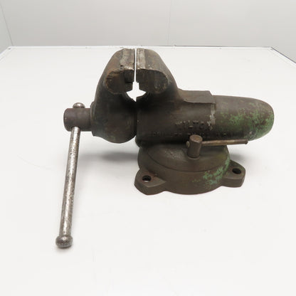 Wilton 4" Jaw 7" Open Vintage Swivel Bench Bullet Vise January 1970