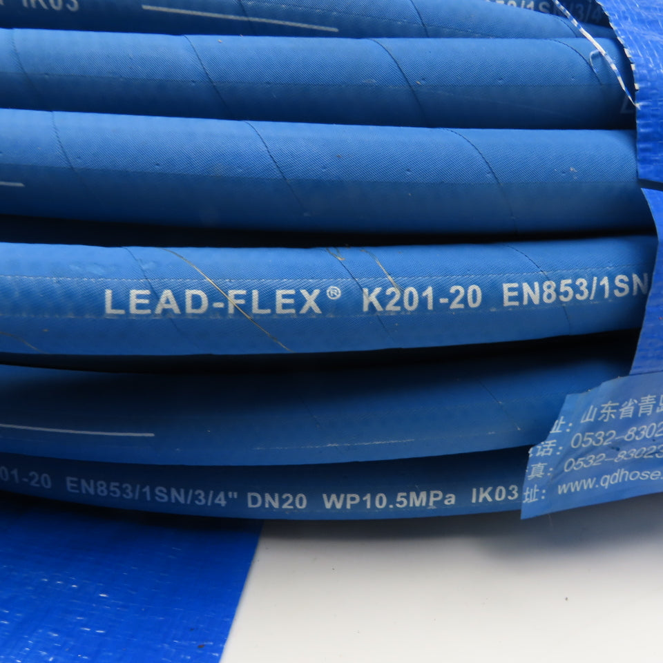 Lead Flex K201-20 3/4" High Temperature Hose DN20 -40°C To 150°C WP 10.5MPa 300'
