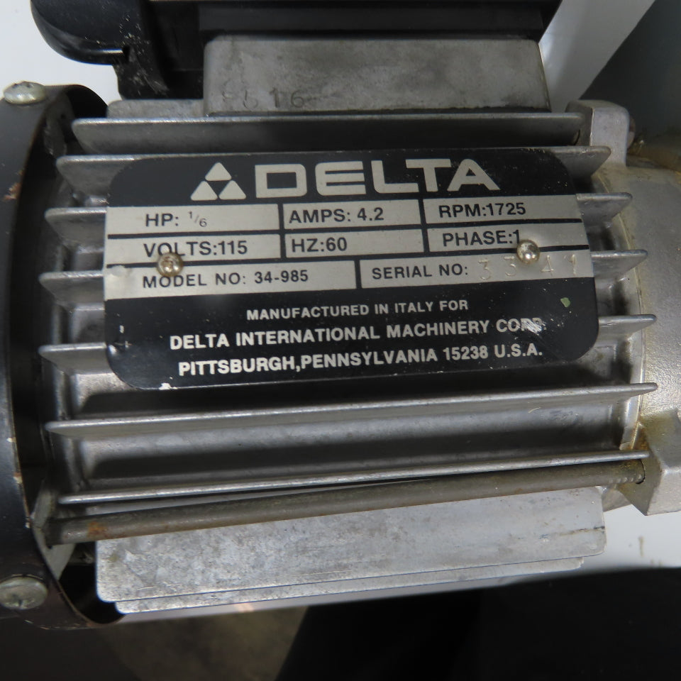 Delta 34-985 1/6HP 3-Wheel Power Feeder 115V 1Ph 1725RPM